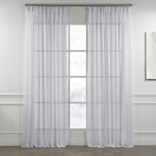 Lilijan Home & Curtain Triple Pinch Pleated Extra Long and Extra Wide